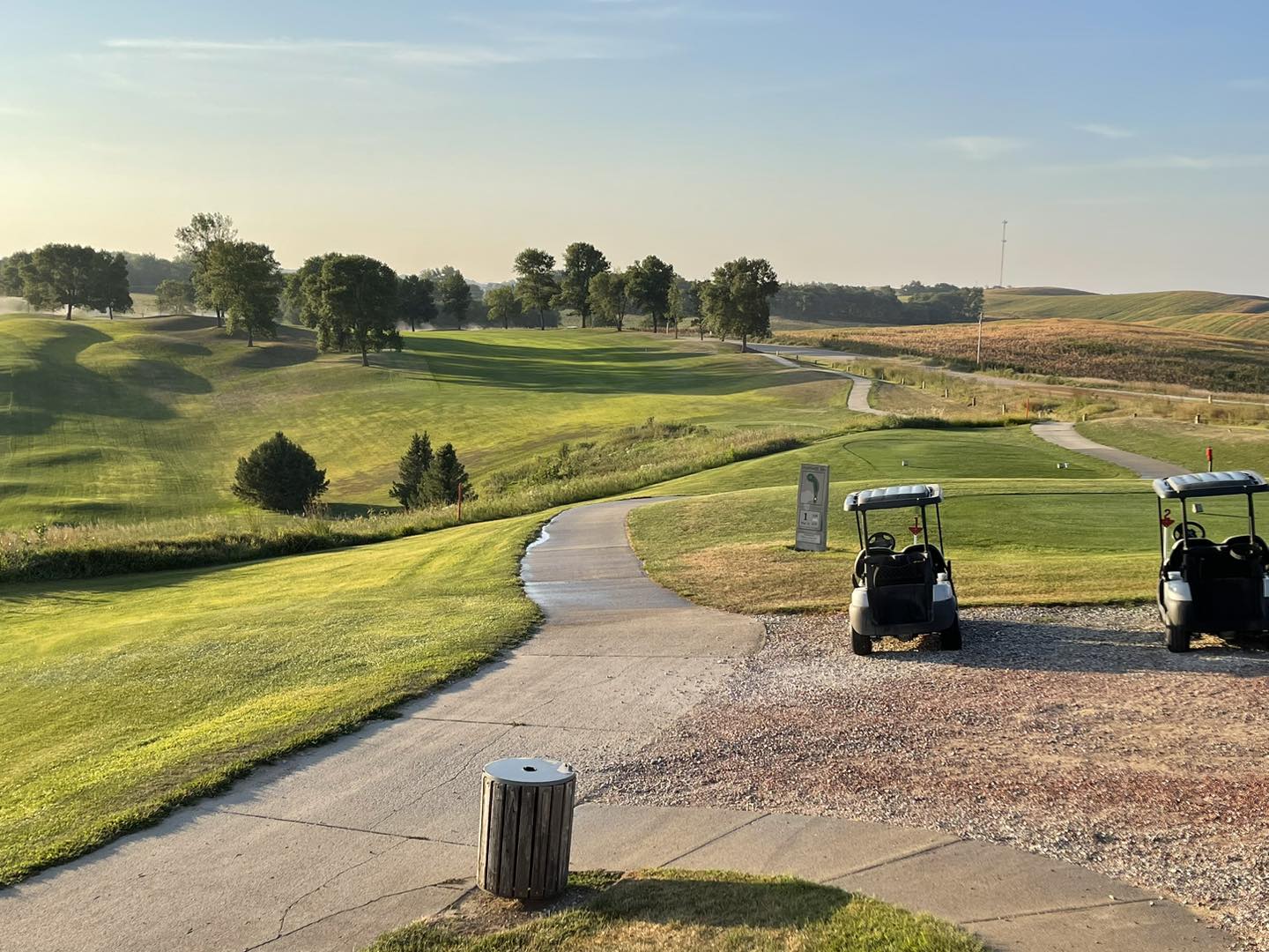 Cart path on golf course
