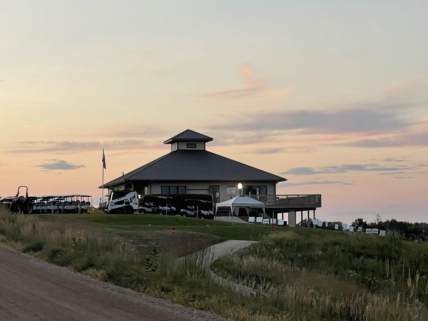 Clubhouse on golf course